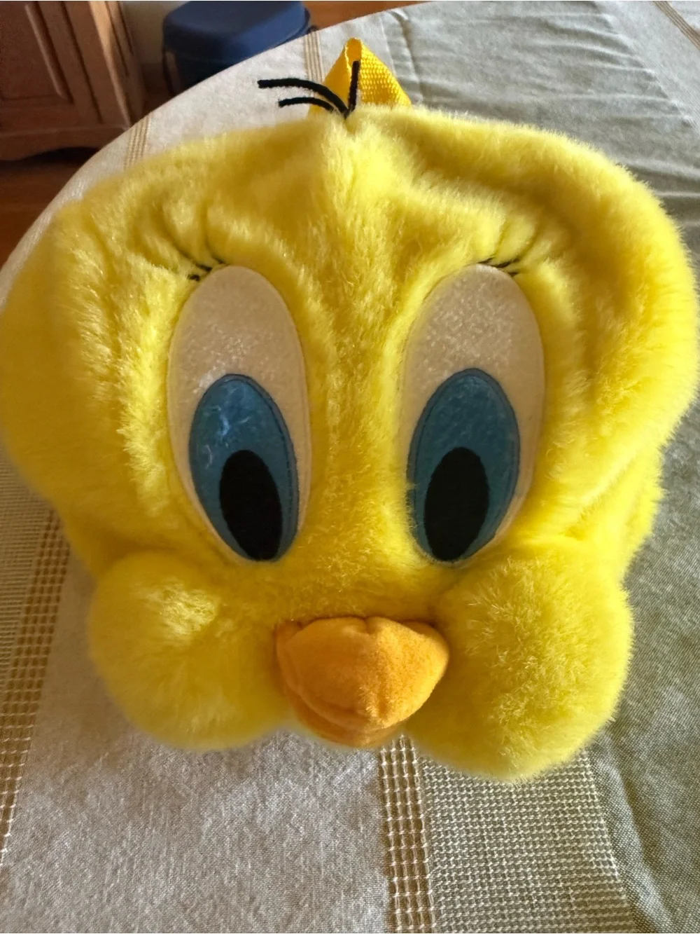 Warner Bros. Tweety Plush Kids Backpack in Yellow with Blue Eyes and Orange Beak